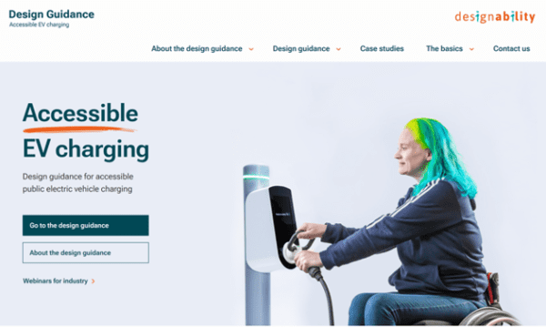 Accessible EV charging website