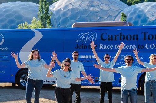 Zero Carbon Tour battle bus