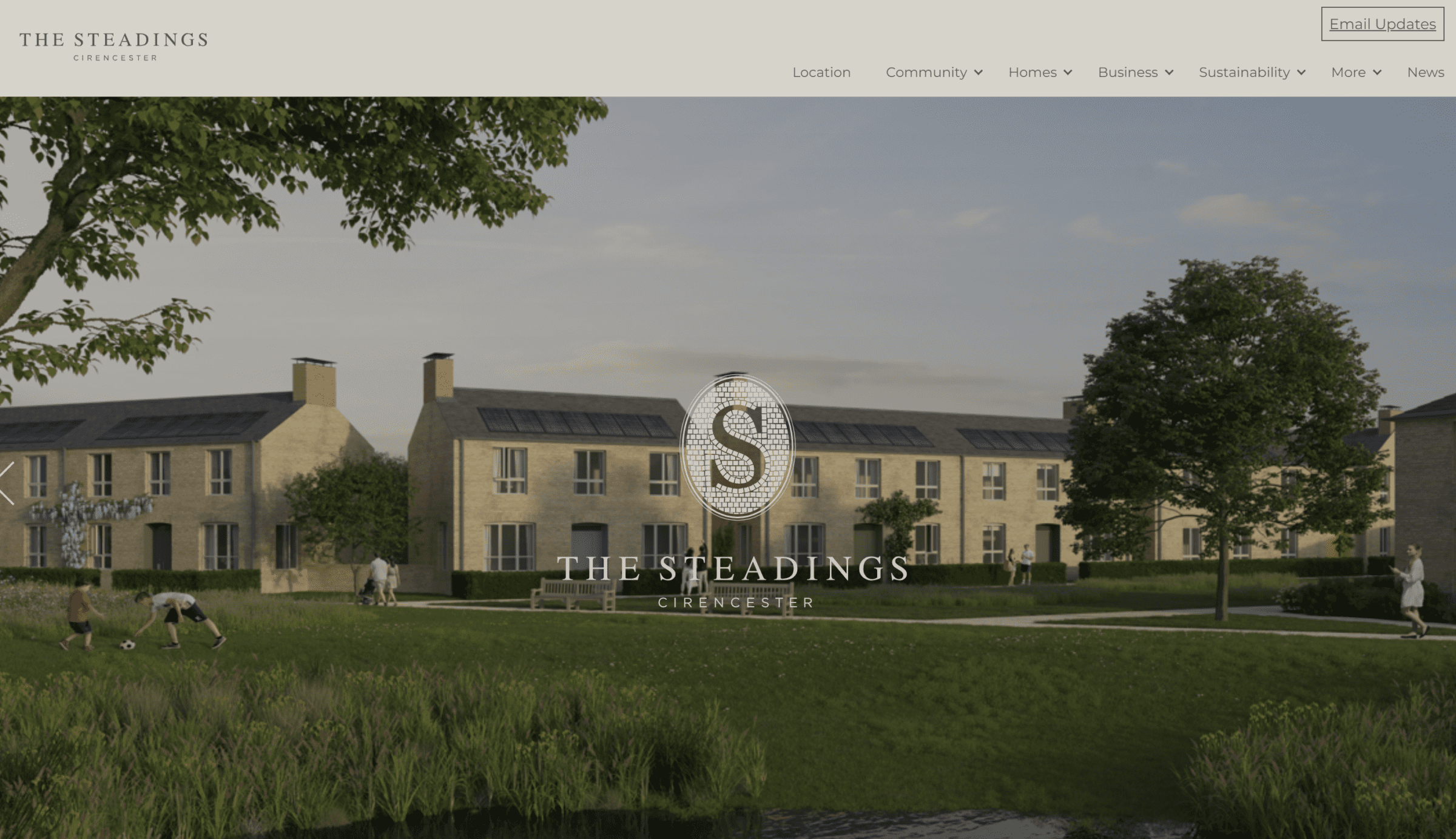 The Steadings Cirencester website